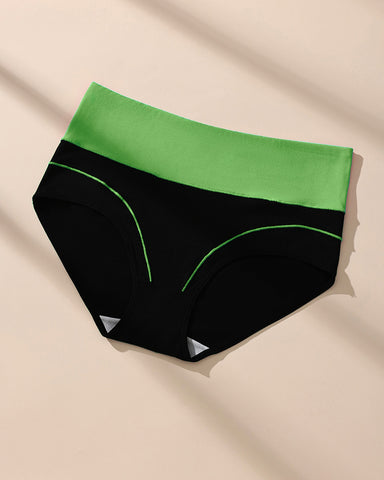 Seamless High-Waist Cotton Briefs