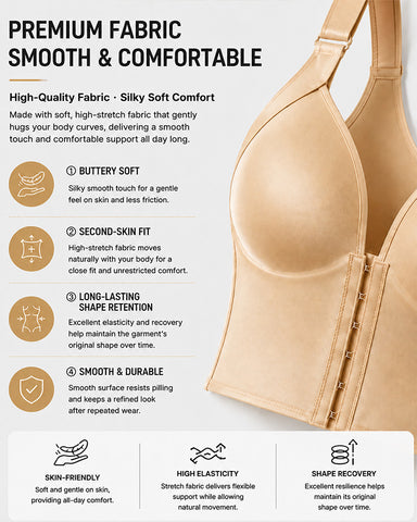 Front Closure Full Coverage Support Bra