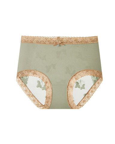 Floral Lace Cotton Briefs