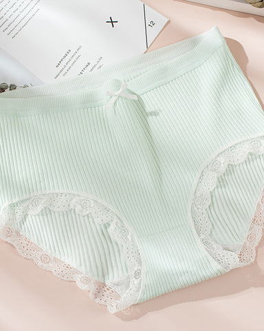 LaceTrim High-Waist Briefs