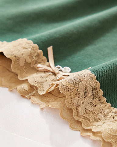 Floral Lace Cotton Briefs