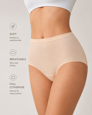 Breathable Cotton Mid-Rise Briefs