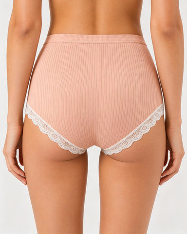 LaceTrim High-Waist Briefs