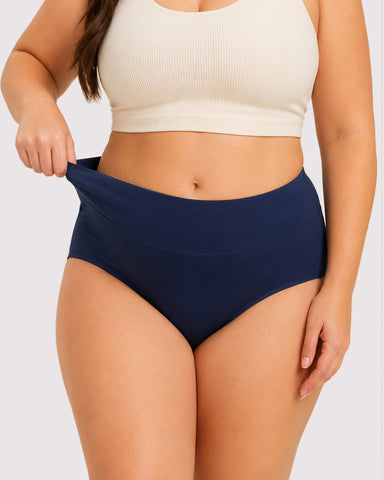 Soft High-Waist Breathable Cotton Briefs
