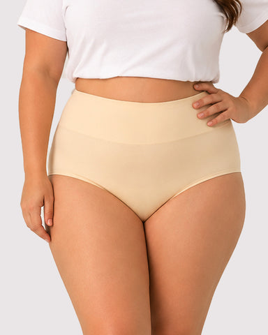 Soft High-Waist Breathable Cotton Briefs