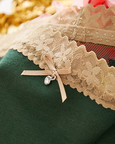 Floral Lace Cotton Briefs