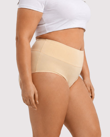 Soft High-Waist Breathable Cotton Briefs