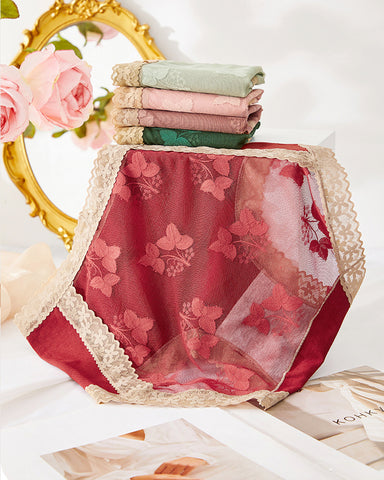 Floral Lace Cotton Briefs