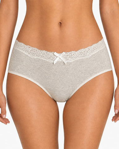 5-Pack Pure Cotton Breathable Lace Trim Panties