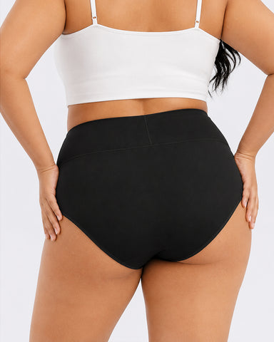 Soft High-Waist Breathable Cotton Briefs