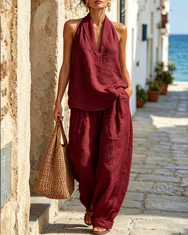 Easygoing Linen Escape Set