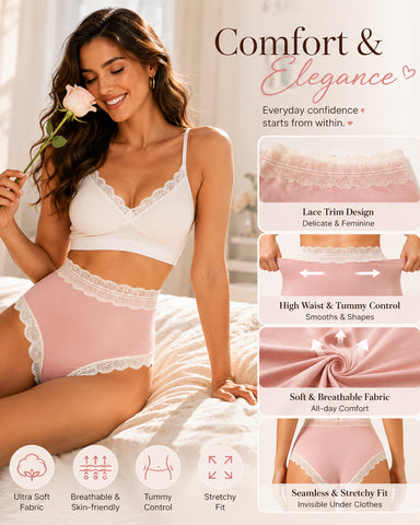 Luxe Cotton Seamless Lace Panties