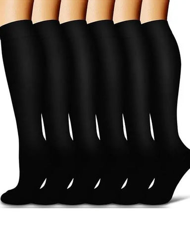 6-Pair High Elastic Breathable Compression Socks