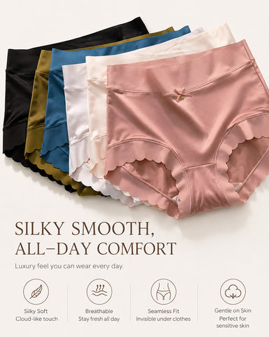 Ice Silk Satin Breathable Briefs
