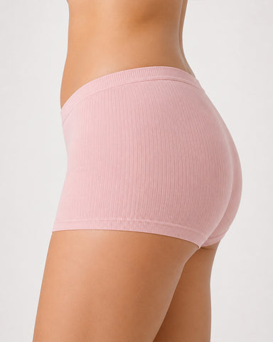 Cotton Ribbed Comfort Boyshorts