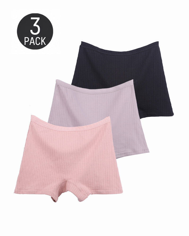 Cotton Ribbed Comfort Boyshorts